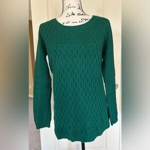 Women's Talbots Emerald Cable Knit Sweater